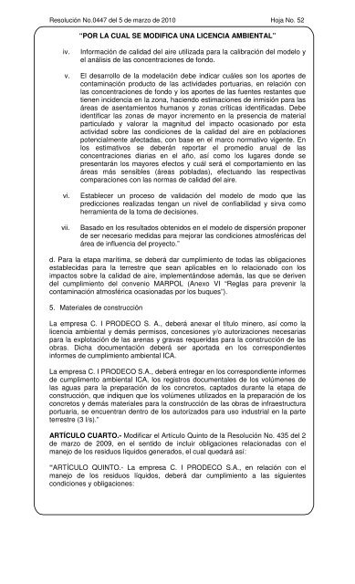 0447 - Ministerio de Ambiente, Vivienda y Desarrollo Territorial