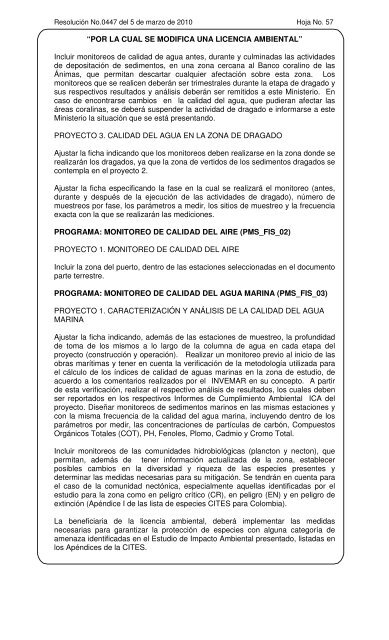 0447 - Ministerio de Ambiente, Vivienda y Desarrollo Territorial