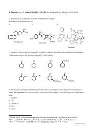 Ã-4: incl. Antworten - Organische Chemie