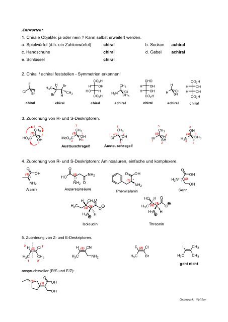 Ã - Organische Chemie