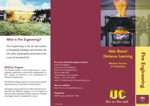 Fire Engineering - University of Canterbury