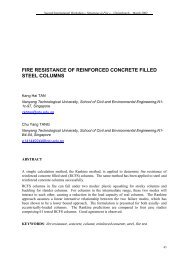 fire resistance of reinforced concrete filled steel columns