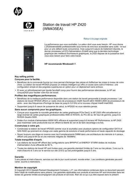 POUR STATION DE travail HP Z600 Z800 Z620 Z820 Caddy 506601-002 663074