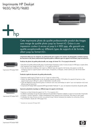 Imprimante HP Deskjet 9650/9670/9680 - Evok