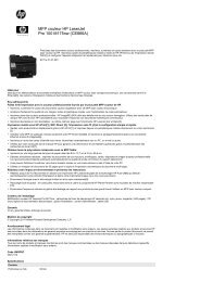 MFP couleur HP LaserJet Pro 100 M175nw (CE866A) - Prodimex