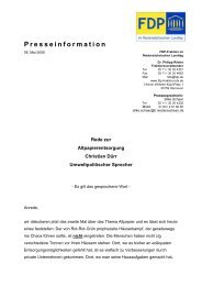 Presseinformation - FDP Fraktion Niedersachsen