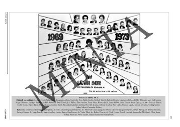1969-1973 TablÃ³k kÃ¶nyve 112 1972/73. tanÃ©v, IV. a DiÃ¡kok soronkÃ©nt