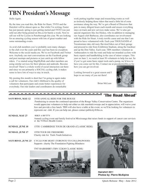 Quick Release May-June 2012.pdf - Toronto Bicycling Network