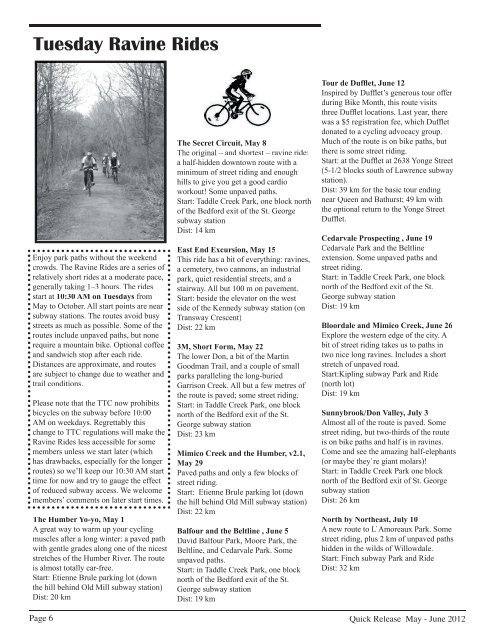 Quick Release May-June 2012.pdf - Toronto Bicycling Network