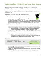 Understanding COMPASS scores - Terra Community College