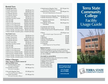 Facility Usage Guide - Terra Community College