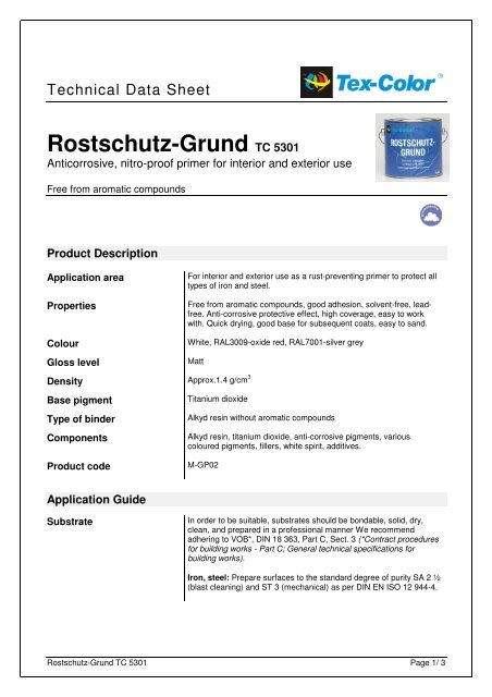 Rostschutz-Grund TC 5301 - tex-color