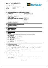 Material Safety Data Sheet - Tex-Color