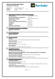 Material Safety Data Sheet - Tex-Color