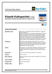 Klassik-Kalkspachtel TC7603 - Tex-Color