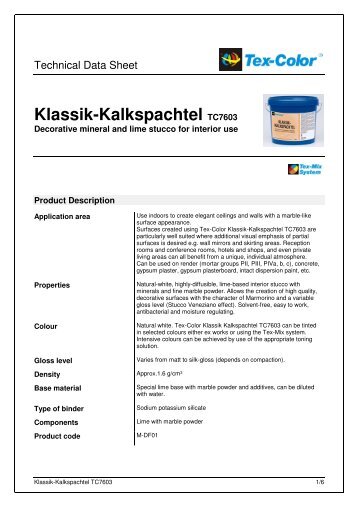 Klassik-Kalkspachtel TC7603 - Tex-Color