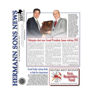 May 2013 Edition - Hermann Sons Fraternal Insurance