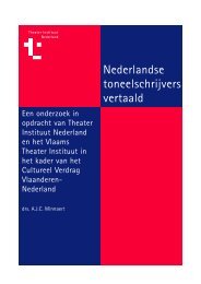 Nederlandse toneelschrijvers vertaald - Theater Instituut Nederland