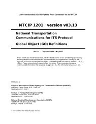 Global Object Definitions - Institute of Transportation Engineers