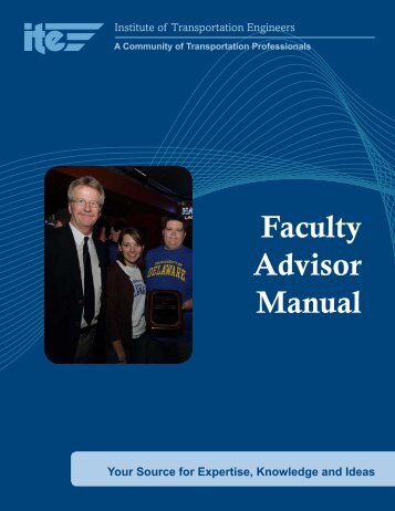Student Chapter Advisor Manual - Institute of Transportation Engineers