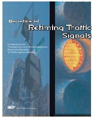 Benefits of Retiming Traffic Signals - Institute of Transportation ...