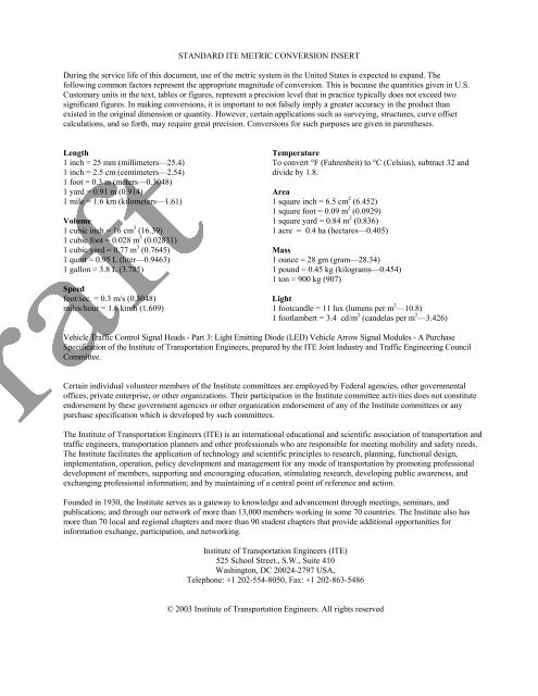 Vehicle Traffic Control Signal Heads - Part 3 - Institute of ...