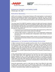 Pedestrian Mobility And Safety Audit Pittsburgh, PA, USA