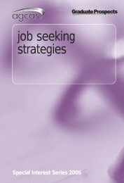 job seeking strategies - Prospects