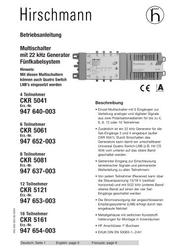 CKR 5041 - Triax