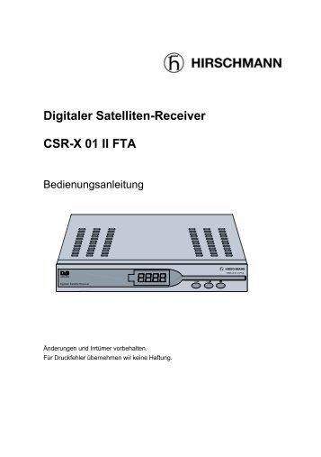 Digitale Satelliten-Receiver