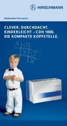 cdh 1000. die kompakte kopfstelle.