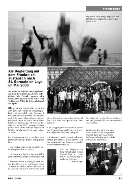 Ausgabe 52 (Januar 2009) - Gymnasium Heidberg