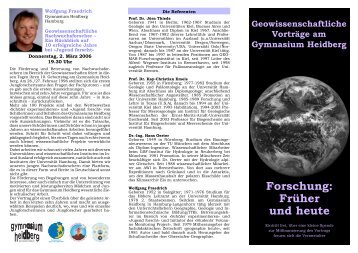 Flyer 2005/2006 - Gymnasium Heidberg