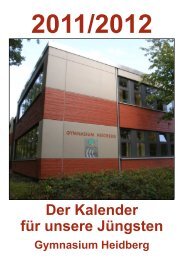 Der Kalender fÃ¼r unsere JÃ¼ngsten - Gymnasium Heidberg