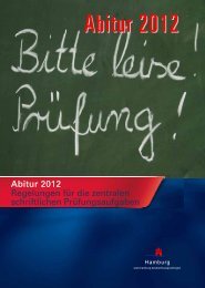 Abitur 2012 Regelungen fÃ¼r die zentralen schriftlichen ... - Hamburg