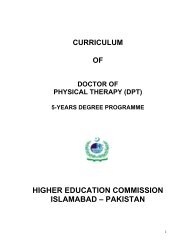 Doctor of Physical Therapy - Higher Education Commission