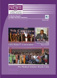 CIIT Holds 9 Convocation Pre-Medical Scholars Reach Cuba