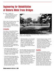 Engineering for Rehabilitation of Historic Metal Truss Bridges