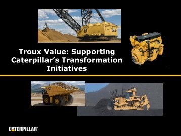 This is Caterpillar presentation outline - Troux