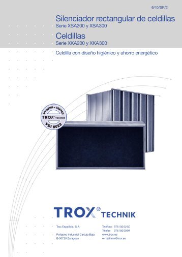 XSA / XKA. Silenciadores de Celdilla - Trox