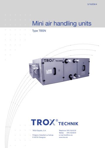 Mini air handling units - Trox