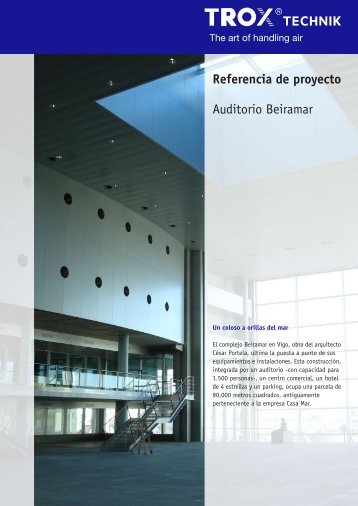 Referencia de proyecto Auditorio Beiramar - Trox