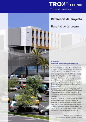 Referencia de proyecto Hospital de Cartagena - Trox