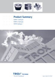 Product summary - TROX GmbH