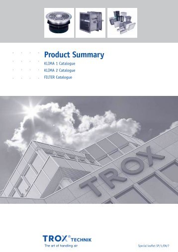 Product summary - TROX GmbH