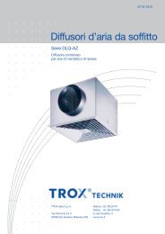 Diffusori d'aria da soffitto - TROX