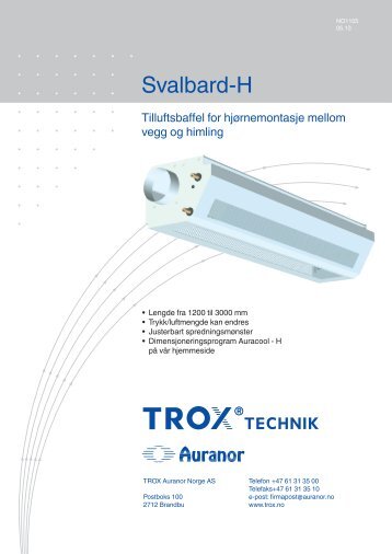LÃV-R Svalbard-H - TROX Auranor Norge as