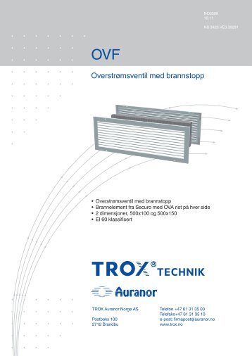 LÃV-R OVF - TROX Auranor Norge as