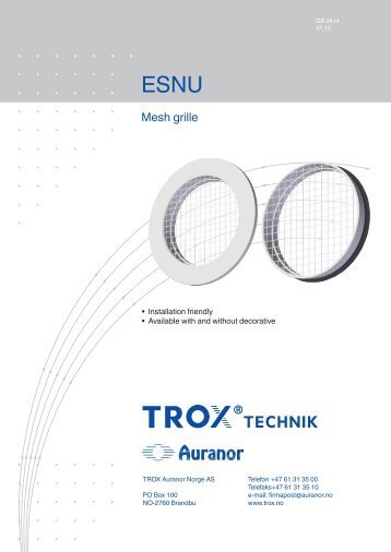 LÃV-R ESNU - TROX Auranor Norge as
