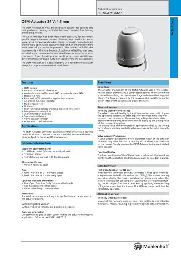 Aktuator 24V/230V av/pÃ¥